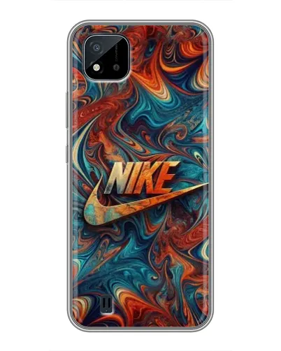 Чохол для Realme C11 (2021) / C20 з картинкою «Nike в абстракції»