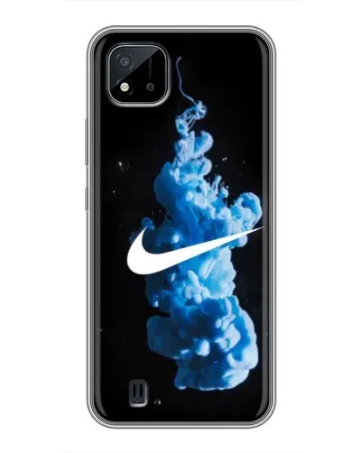 Чохол для Realme C11 (2021) / C20 з картинкою «Nike та синій дим»
