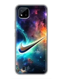 Чохол для Realme C11 (2021) / C20 з картинкою «Космічний Nike Swoosh» Чохол для Realme C11 (2021) / C20 з картинкою «Космічний Nike Swoosh»