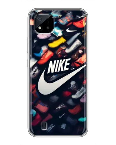 Чохол для Realme C11 (2021) / C20 з картинкою «Колекція кросівок Nike»