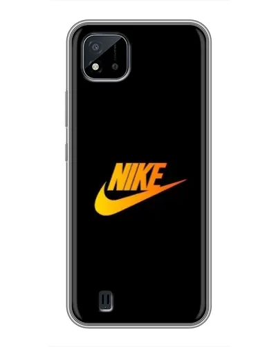 Чохол для Realme C11 (2021) / C20 з картинкою «Золотий логотип Nike»
