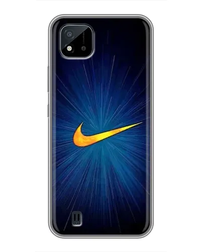 Чехол для Realme C11 (2021) / C20 с картинкой «Синий пульс Nike» Чехол для Realme C11 (2021) / C20 с картинкой «Синий пульс Nike»
