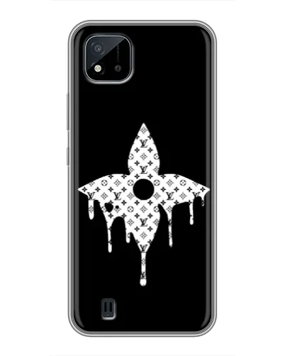 Чехол для Realme C11 (2021) / C20 с картинкой «Цветочная монограмма» Чехол для Realme C11 (2021) / C20 с картинкой «Цветочная монограмма»