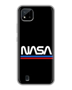 Чохол для Realme C11 (2021) / C20 з картинкою «NASA — класика Red Blue»
