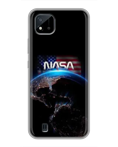 Чехол для Realme C11 (2021) / C20 с картинкой «Земля из космоса NASA»
