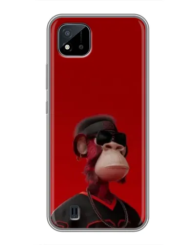 Чехол для Realme C11 (2021) / C20 с картинкой «Bored Ape в красном» Чехол для Realme C11 (2021) / C20 с картинкой «Bored Ape в красном»