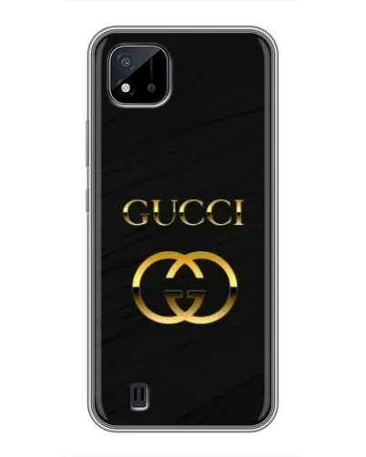 Чехол для Realme C11 (2021) / C20 с картинкой «Золотой логотип Gucci»