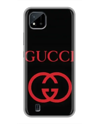 Чехол для Realme C11 (2021) / C20 с картинкой «Gucci — красный логотип»