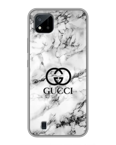 Чехол для Realme C11 (2021) / C20 с картинкой «Gucci — мраморный шик»