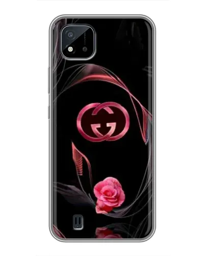 Чехол для Realme C11 (2021) / C20 с картинкой «Gucci — неоновая роза»
