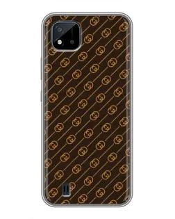 Чохол для Realme C11 (2021) / C20 з картинкою «Gucci — золоті діагоналі» Чохол для Realme C11 (2021) / C20 з картинкою «Gucci — золоті діагоналі»