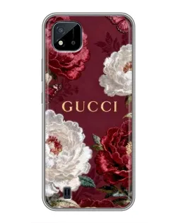 Чохол для Realme C11 (2021) / C20 з картинкою «Gucci — бордові троянди» Чохол для Realme C11 (2021) / C20 з картинкою «Gucci — бордові троянди»