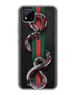 Чохол для Realme C11 (2021) / C20 з картинкою «Gucci — змія на смузі» Чохол для Realme C11 (2021) / C20 з картинкою «Gucci — змія на смузі»