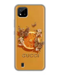 Чохол для Realme C11 (2021) / C20 з картинкою «Gucci — золоті метелики» Чохол для Realme C11 (2021) / C20 з картинкою «Gucci — золоті метелики»