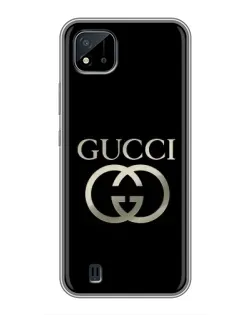 Чохол для Realme C11 (2021) / C20 з картинкою «Gucci — золото на чорному» Чохол для Realme C11 (2021) / C20 з картинкою «Gucci — золото на чорному»