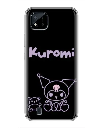 Чехол для Realme C11 (2021) / C20 с картинкой «Kuromi — черный минимализм» Чехол для Realme C11 (2021) / C20 с картинкой «Kuromi — черный минимализм»