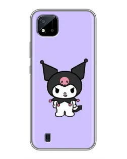 Чехол для Realme C11 (2021) / C20 с картинкой «Kuromi — нежный фиолетовый»