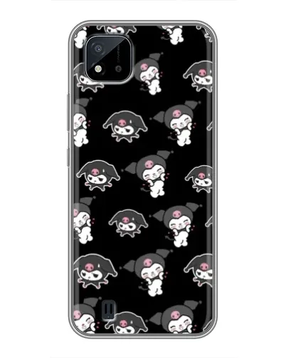 Чехол для Realme C11 (2021) / C20 с картинкой «Черный паттерн Kuromi» Чехол для Realme C11 (2021) / C20 с картинкой «Черный паттерн Kuromi»