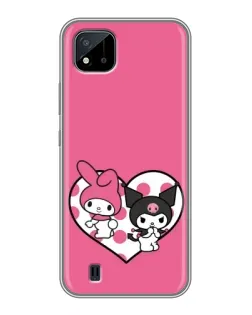 Чехол для Realme C11 (2021) / C20 с картинкой «Kuromi и My Melody»