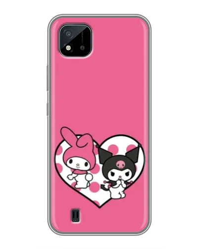 Чехол для Realme C11 (2021) / C20 с картинкой «Kuromi и My Melody» Чехол для Realme C11 (2021) / C20 с картинкой «Kuromi и My Melody»