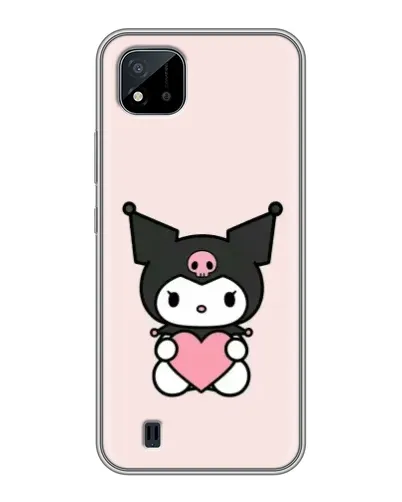 Чехол для Realme C11 (2021) / C20 с картинкой «Kuromi и сердце» Чехол для Realme C11 (2021) / C20 с картинкой «Kuromi и сердце»