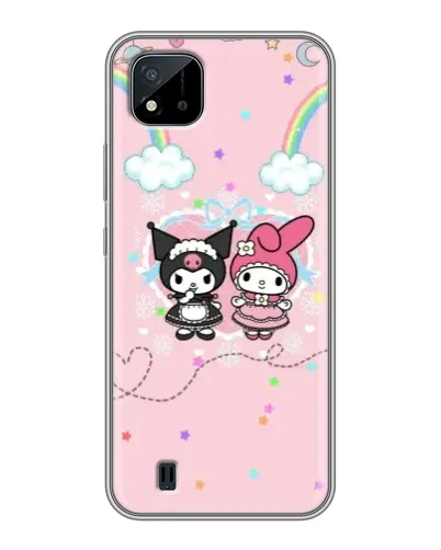 Чехол для Realme C11 (2021) / C20 с картинкой «My Melody и Kuromi» Чехол для Realme C11 (2021) / C20 с картинкой «My Melody и Kuromi»