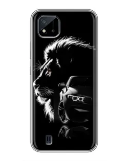 Чохол для Realme C11 (2021) / C20 з картинкою «BMW та лев» Чохол для Realme C11 (2021) / C20 з картинкою «BMW та лев»