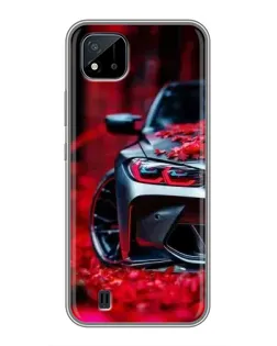 Чохол для Realme C11 (2021) / C20 з картинкою «Спортивна BMW та квіти» Чохол для Realme C11 (2021) / C20 з картинкою «Спортивна BMW та квіти»