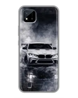 Чохол для Realme C11 (2021) / C20 з картинкою «BMW крізь туман» Чохол для Realme C11 (2021) / C20 з картинкою «BMW крізь туман»