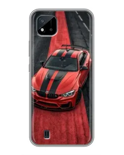Чохол для Realme C11 (2021) / C20 з картинкою «BMW на червоній доріжці» Чохол для Realme C11 (2021) / C20 з картинкою «BMW на червоній доріжці»