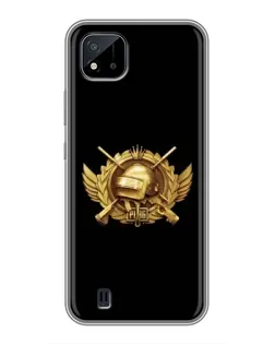 Чохол для Realme C11 (2021) / C20 з картинкою «PUBG — помаранчевий градієнт»