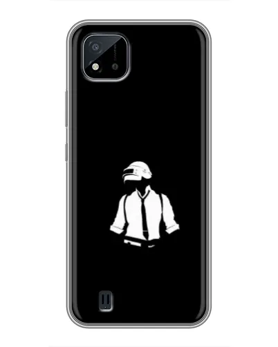 Чохол для Realme C11 (2021) / C20 з картинкою «PUBG — білий шолом» Чохол для Realme C11 (2021) / C20 з картинкою «PUBG — білий шолом»