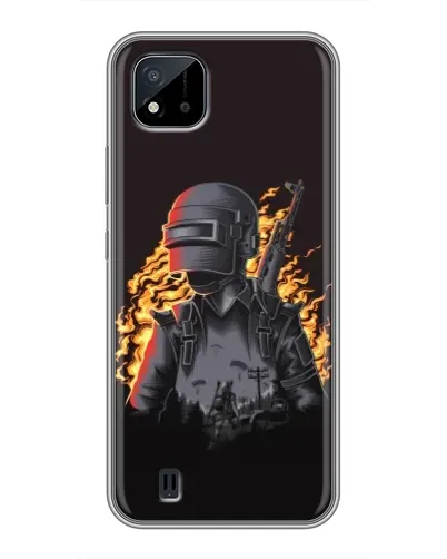 Чохол для Realme C11 (2021) / C20 з картинкою «PUBG — вогняний силует» Чохол для Realme C11 (2021) / C20 з картинкою «PUBG — вогняний силует»
