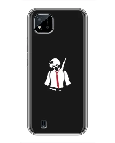 Чохол для Realme C11 (2021) / C20 з картинкою «PUBG — силует воїна» Чохол для Realme C11 (2021) / C20 з картинкою «PUBG — силует воїна»