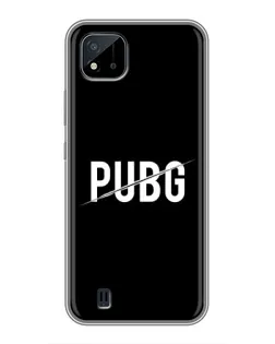 Чохол для Realme C11 (2021) / C20 з картинкою «PUBG — білий логотип»