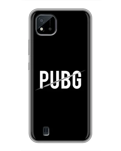 Чохол для Realme C11 (2021) / C20 з картинкою «PUBG — білий логотип» Чохол для Realme C11 (2021) / C20 з картинкою «PUBG — білий логотип»