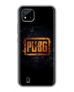 Чохол для Realme C11 (2021) / C20 з картинкою «PUBG — золотий логотип»