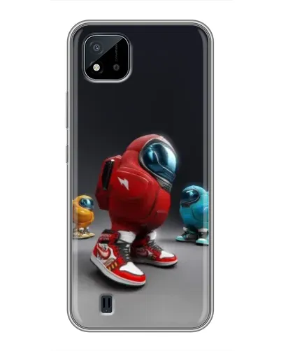 Чехол для Realme C11 (2021) / C20 с картинкой «Among Us — 3D стиль»