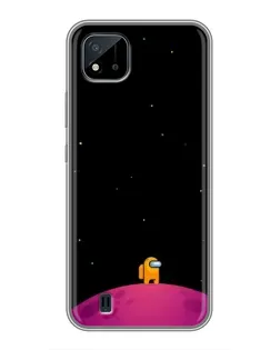 Чохол для Realme C11 (2021) / C20 з картинкою «Самотній герой на планеті»