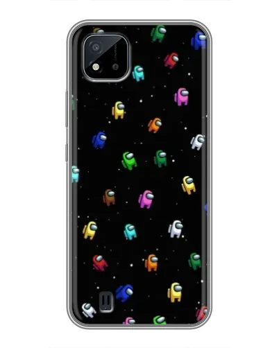 Чехол для Realme C11 (2021) / C20 с картинкой «Экипаж Among Us»