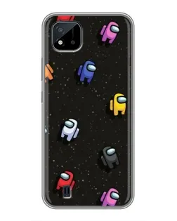 Чохол для Realme C11 (2021) / C20 з картинкою «Космічний патерн Among Us»
