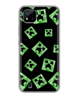 Чохол для Realme C11 (2021) / C20 з картинкою «Паттерн з кріперами» Чохол для Realme C11 (2021) / C20 з картинкою «Паттерн з кріперами»