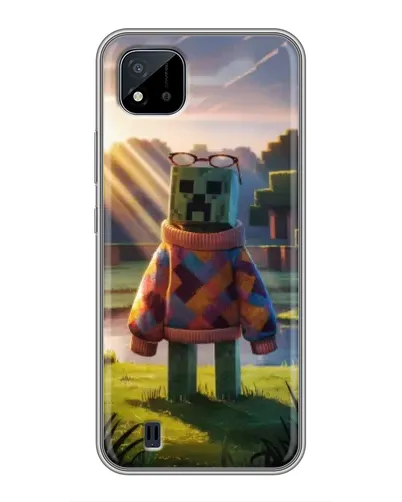 Чехол для Realme C11 (2021) / C20 с картинкой «Крипер в свитере»