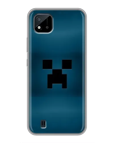 Чехол для Realme C11 (2021) / C20 с картинкой «Крипер текстура»