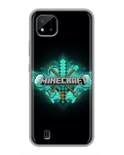 Чохол для Realme C11 (2021) / C20 з картинкою «Minecraft Diamond лого» Чохол для Realme C11 (2021) / C20 з картинкою «Minecraft Diamond лого»