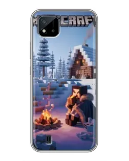 Чохол для Realme C11 (2021) / C20 з картинкою «Зимовий Minecraft» Чохол для Realme C11 (2021) / C20 з картинкою «Зимовий Minecraft»