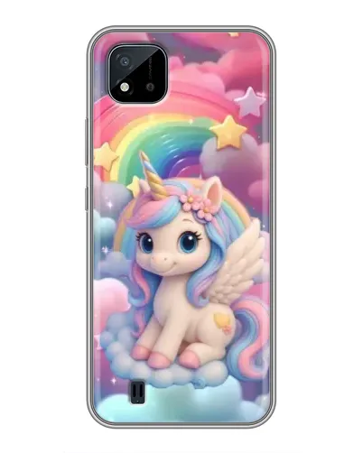Чехол для Realme C11 (2021) / C20 с картинкой «Маленький единорог»