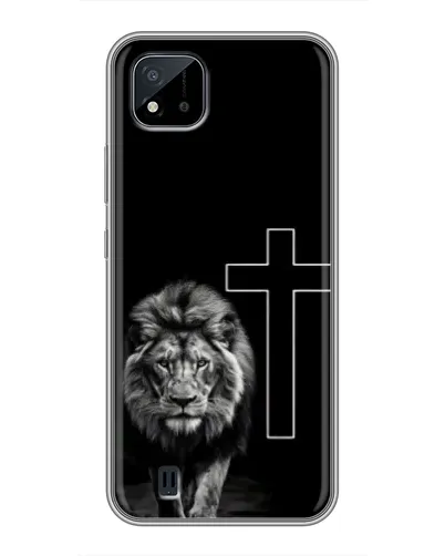 Чехол для Realme C11 (2021) / C20 с картинкой «Лев и Крест»