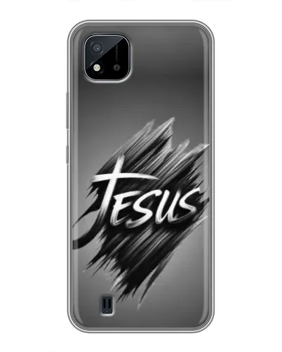 Чехол для Realme C11 (2021) / C20 с картинкой «Надпись Jesus Graffiti»