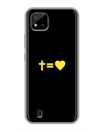 Чехол для Realme C11 (2021) / C20 с картинкой «Сердце и Крест»